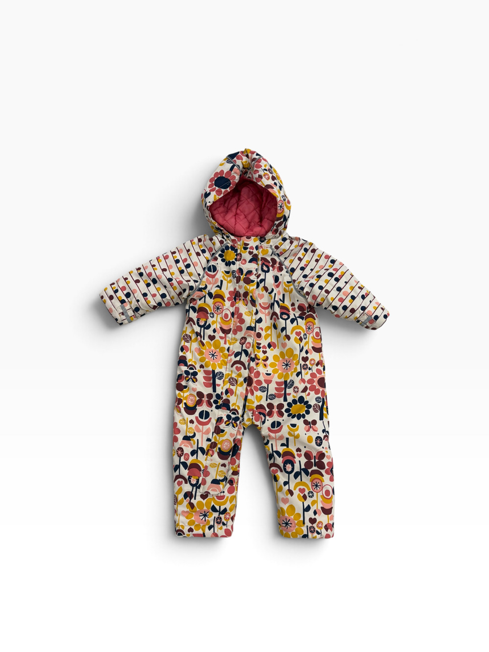 Hanna Andersson Journey’s End Quilted Snowsuit 18-24 Months/ 80 Floral Colorful